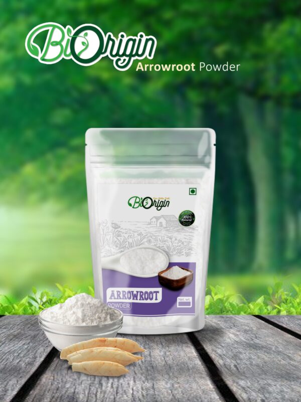 BIORIGIN 100% NATURAL ARROWROOT POWDER (KOOVA) IN POUCH, 100gms