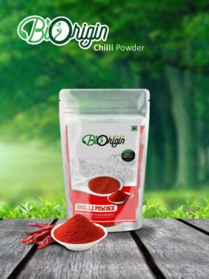 BIORIGIN 100% NATURAL PREMIUM KASHMIRI CHILLI POWDER IN POUCH, 100gms