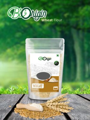 BIORIGIN 100% NATURAL WHEAT FLOUR (ATTA) IN POUCH, 500gms