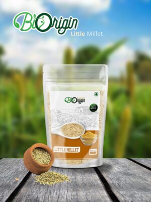 BIORIGIN 100% NATURAL LITTLE MILLET [CHAMA] IN POUCH, 500gms