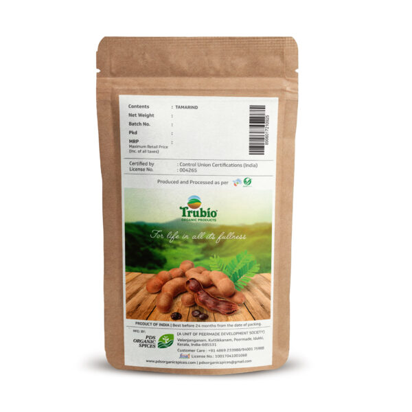 TRUBIO ORGANIC TAMARIND WHOLE IN POUCH 200gms - Image 2