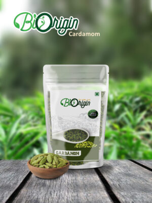 BIORIGIN 100% NATURAL CARDAMOM WHOLE IN POUCH, 100gms