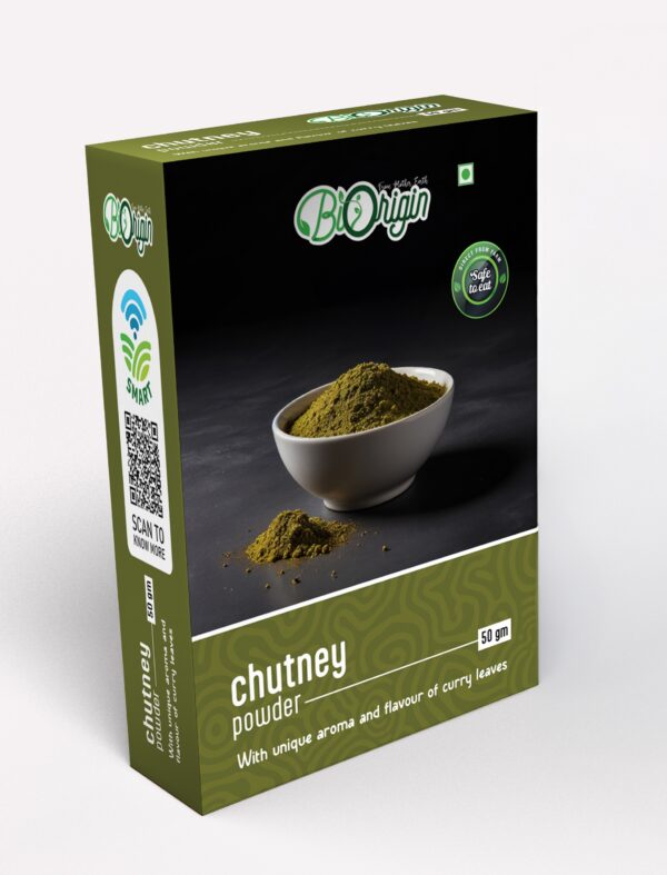 BIORIGIN 100% NATURAL CHUTNEY POWDER 50gms