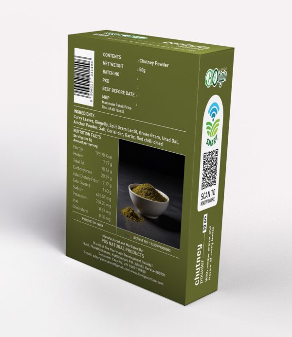 BIORIGIN 100% NATURAL CHUTNEY POWDER 50gms - Image 2