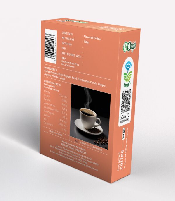 BIORIGIN 100% NATURAL FLAVORED COFFEE 100gms - Image 2