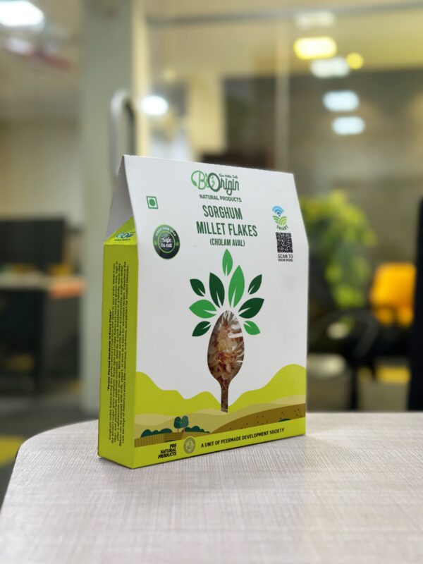 BIORIGIN 100% NATURAL SORGHUM FLAKES [CHOLAM] IN POUCH, 300gms - Image 3